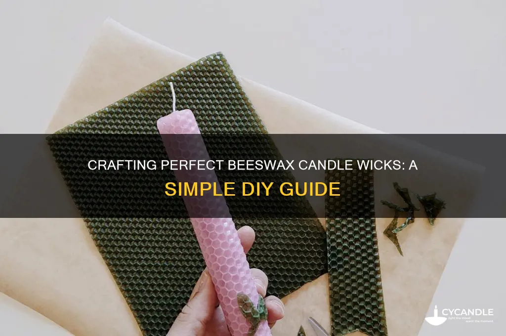 how to make beeswax candle wicks