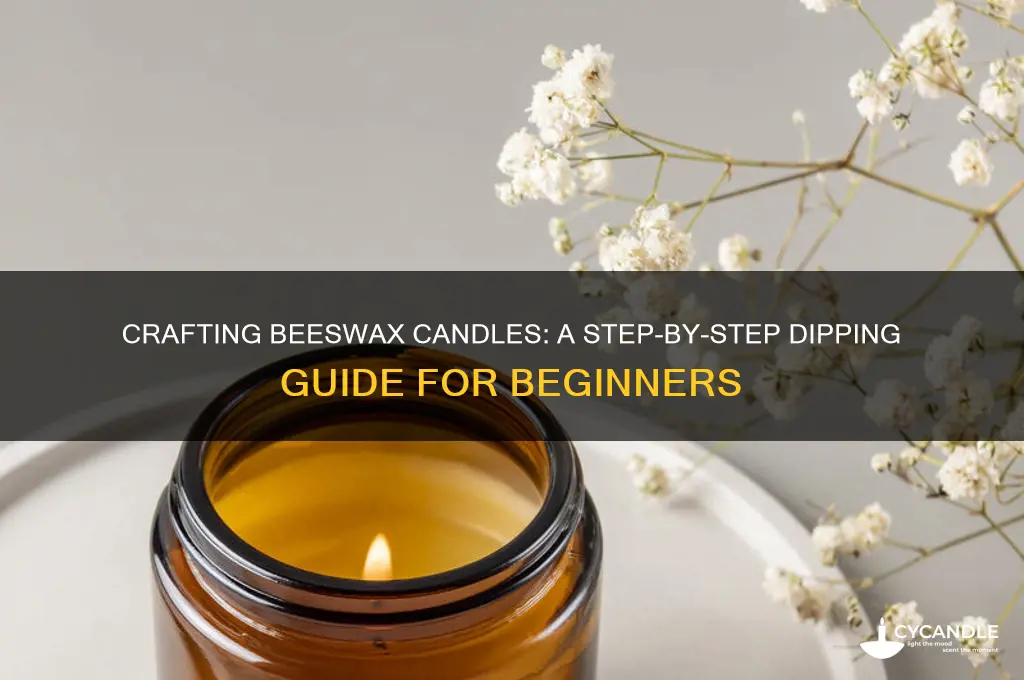 how to make beeswax candles dipping