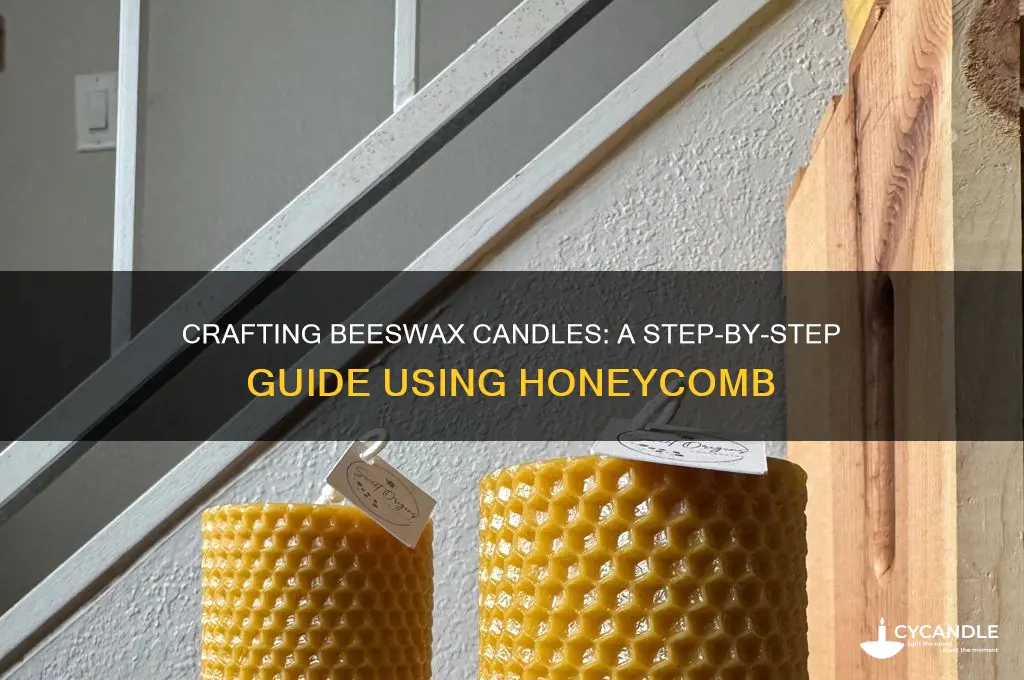 how to make beeswax candles from comb