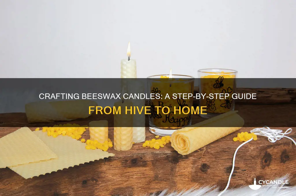 how to make beeswax candles from hive
