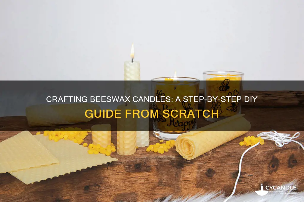 how to make beeswax candles from scratch