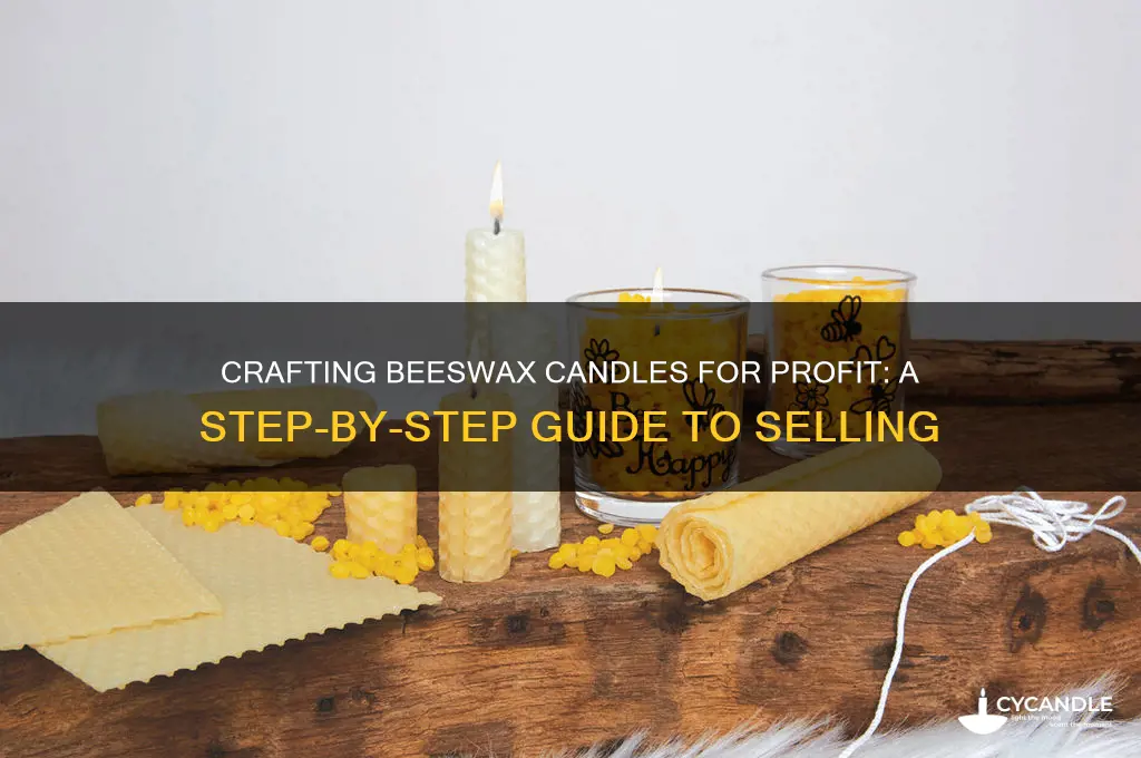 how to make beeswax candles to sell