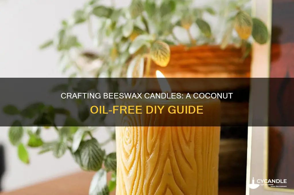 how to make beeswax candles without coconut oil