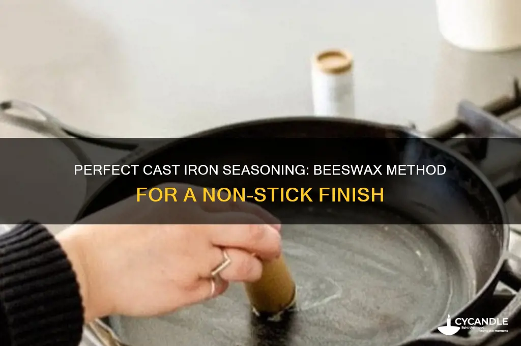 how to make beeswax cast iron seasoning