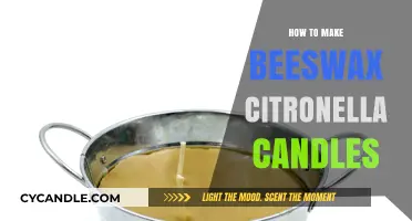 Crafting Beeswax Citronella Candles: A Natural Bug-Repelling DIY Guide