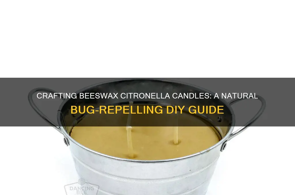 how to make beeswax citronella candles