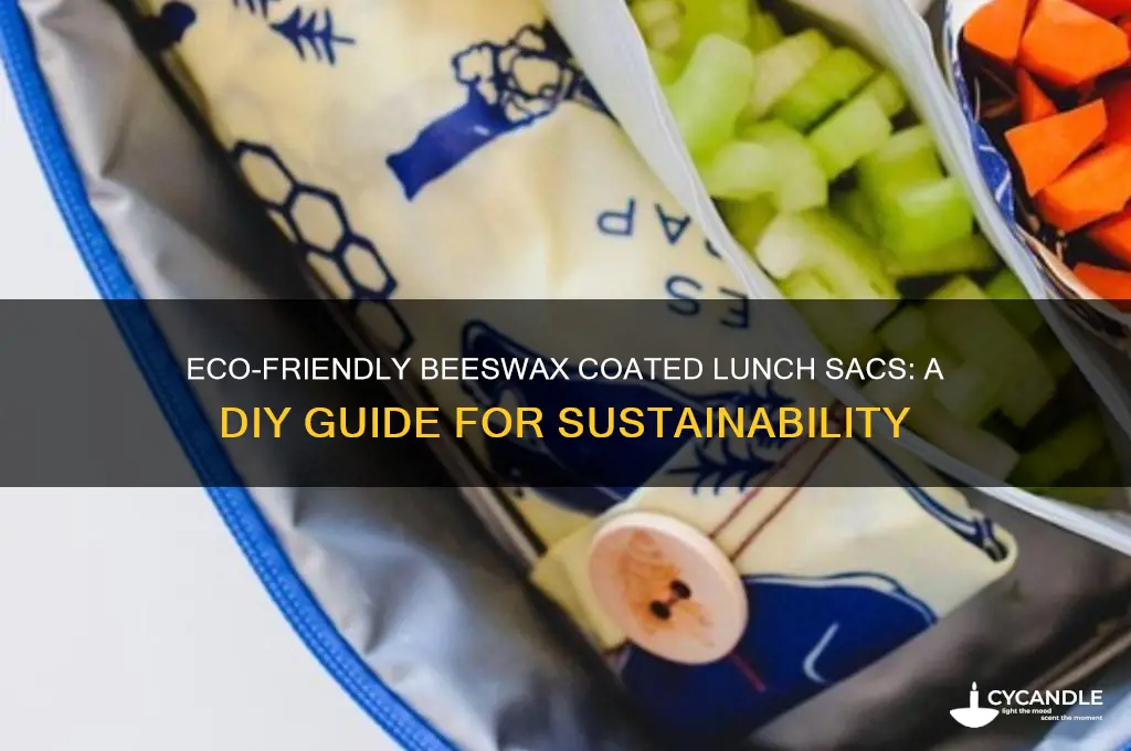 how to make beeswax coated lunch sacs