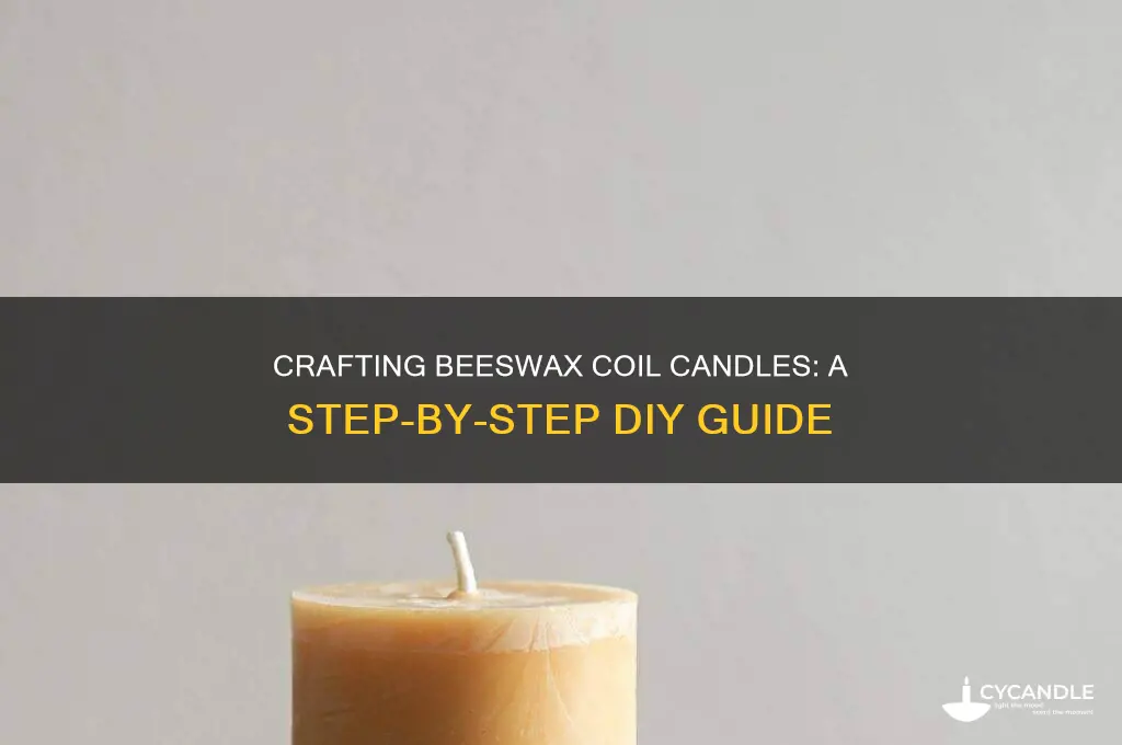 how to make beeswax coil candle
