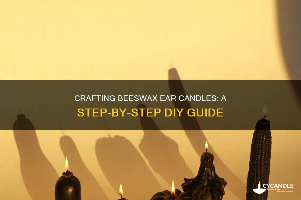 how to make beeswax ear candles