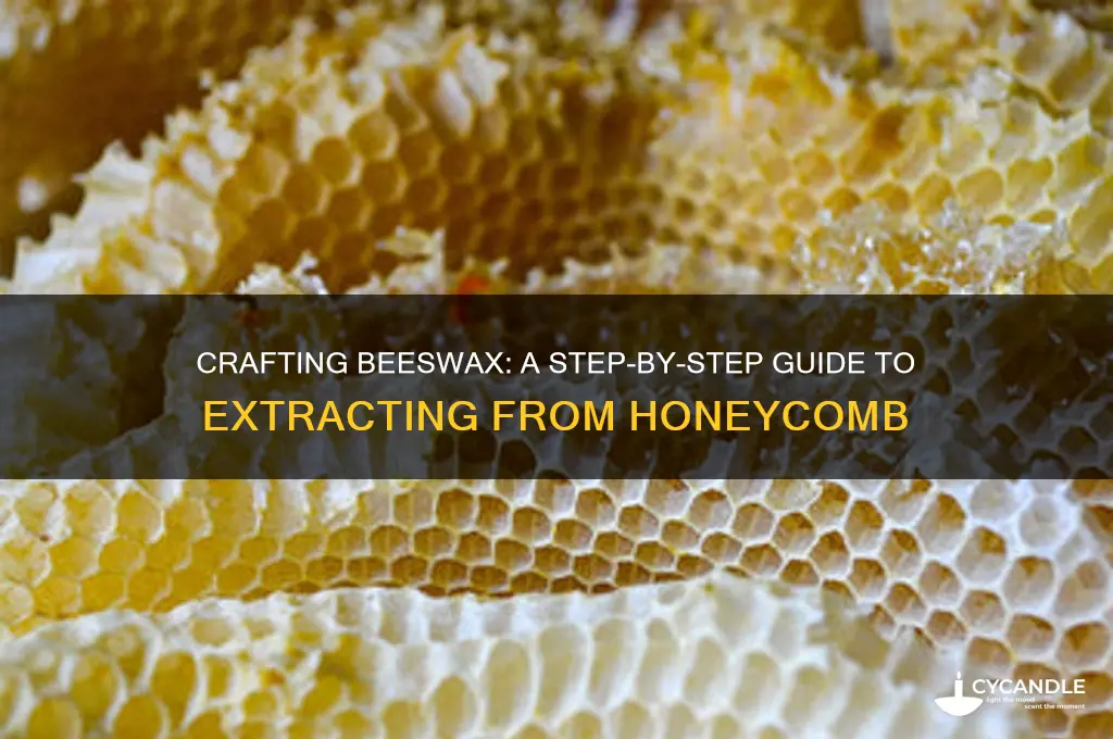 how to make beeswax from honeycomb