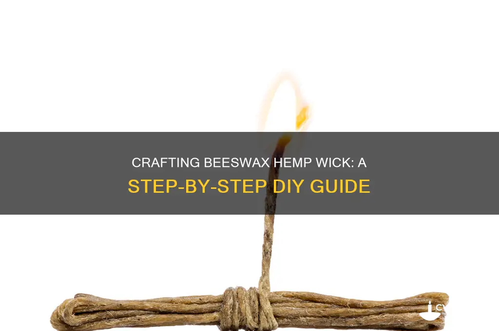 how to make beeswax hemp wick