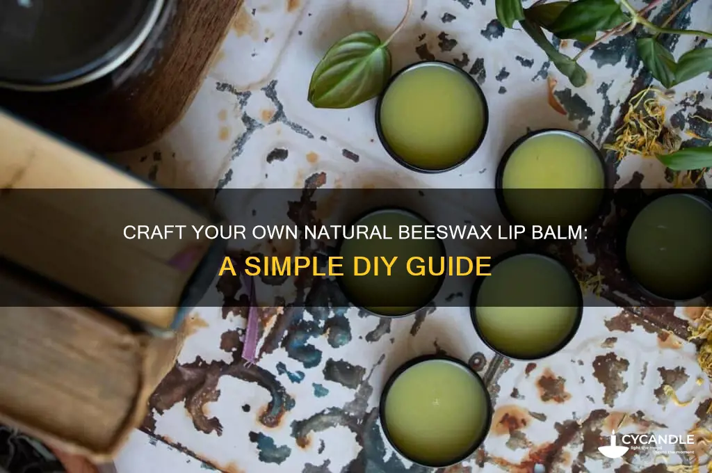 how to make beeswax lip balm