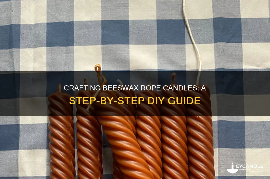 how to make beeswax rope candle