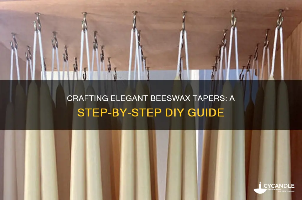 how to make beeswax tapers