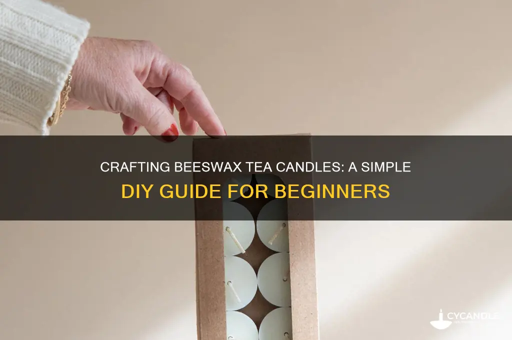 how to make beeswax tea candles