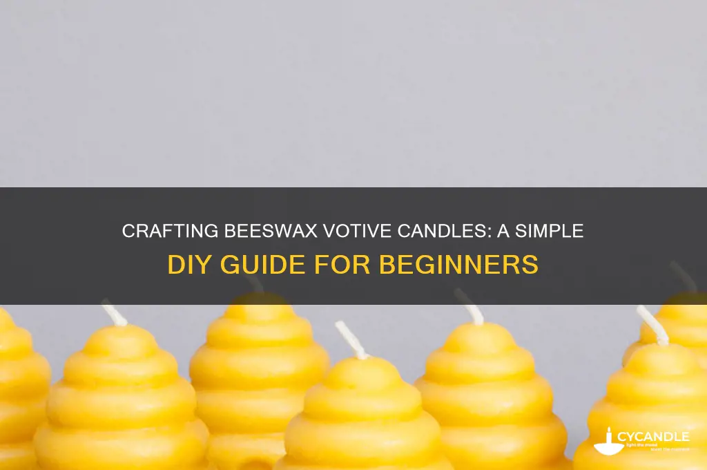 how to make beeswax votive candles