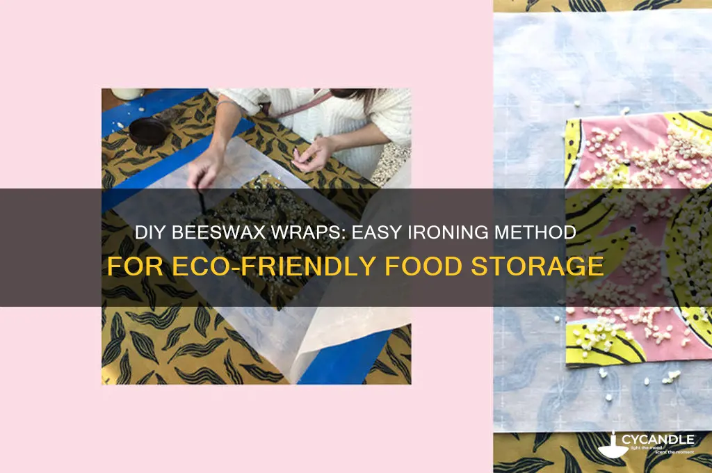 how to make beeswax wraps with an iron