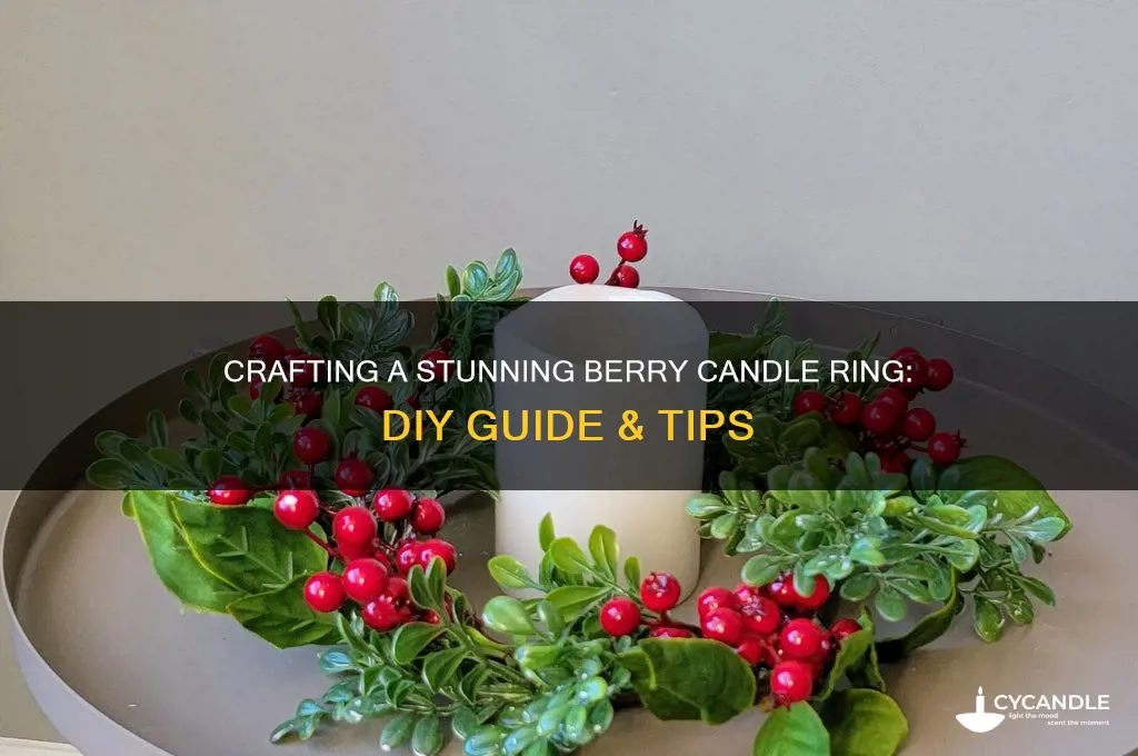 how to make berry candle ring