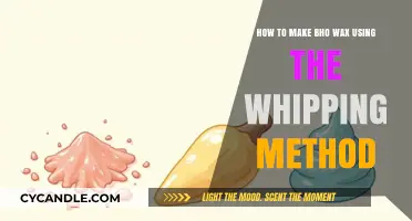 Mastering the Whipping Method: A Guide to Crafting Bho Wax