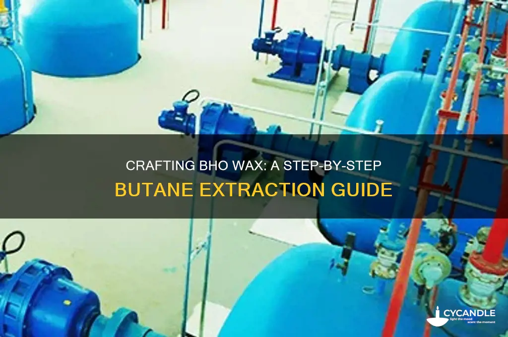 how to make bho wax with butane