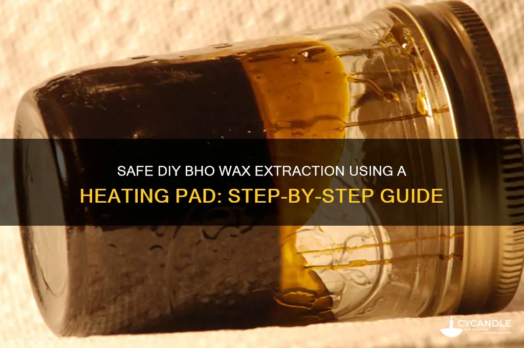 how to make bho wax with heating pad