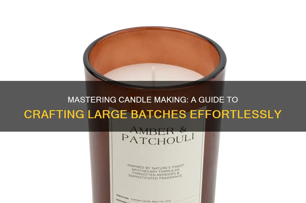 how to make big batch of candles