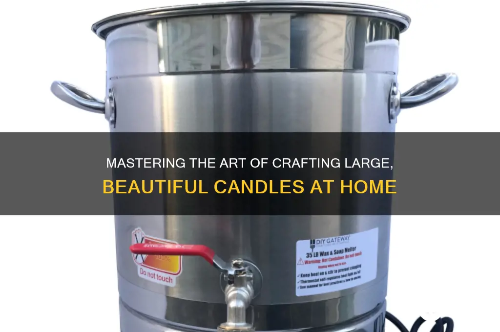 how to make big candles