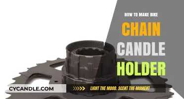 DIY Bike Chain Candle Holder: Upcycle Old Parts for Unique Decor