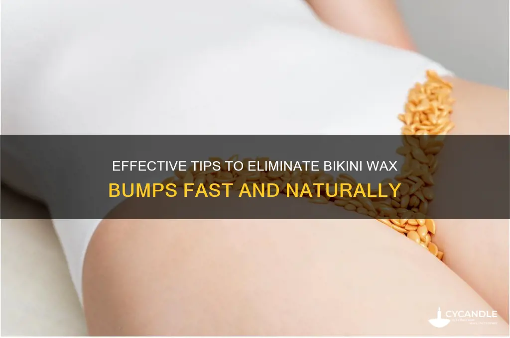 how to make bikini wax bumps go away