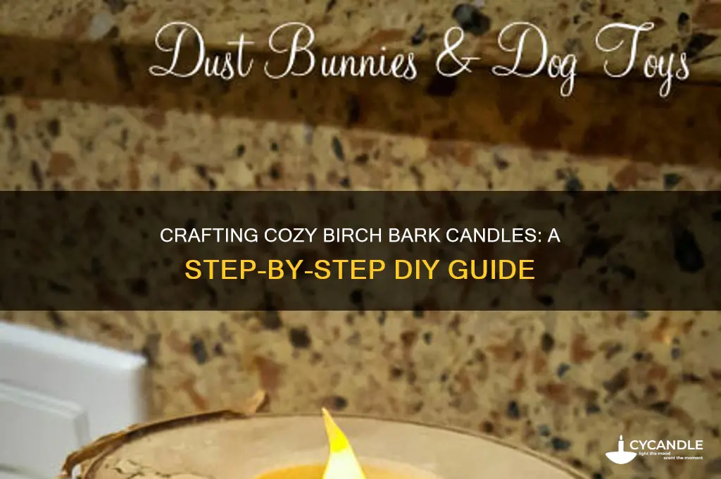 how to make birch bark candles