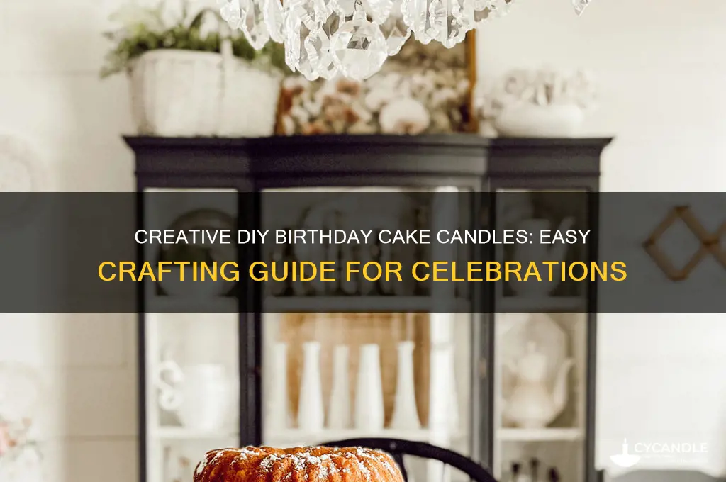 how to make birthday cake candles
