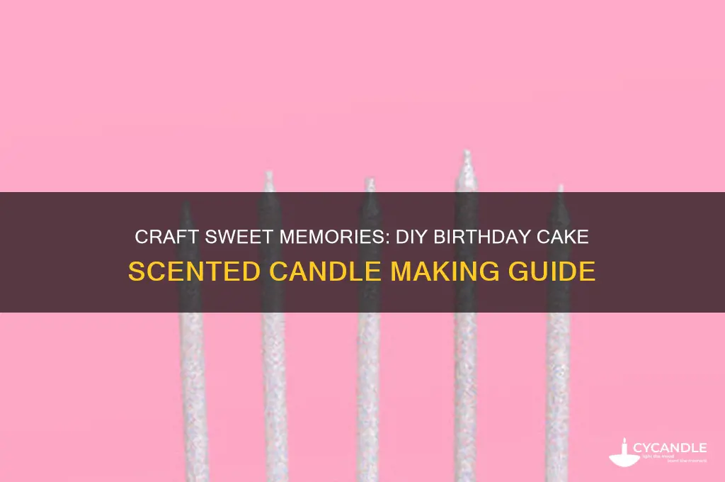 how to make birthday cake scented candles
