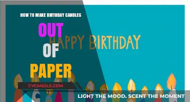 DIY Paper Birthday Candles: Creative Crafting for Festive Celebrations