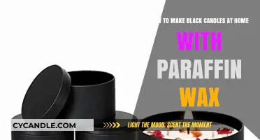 Crafting Elegant Black Candles at Home Using Paraffin Wax