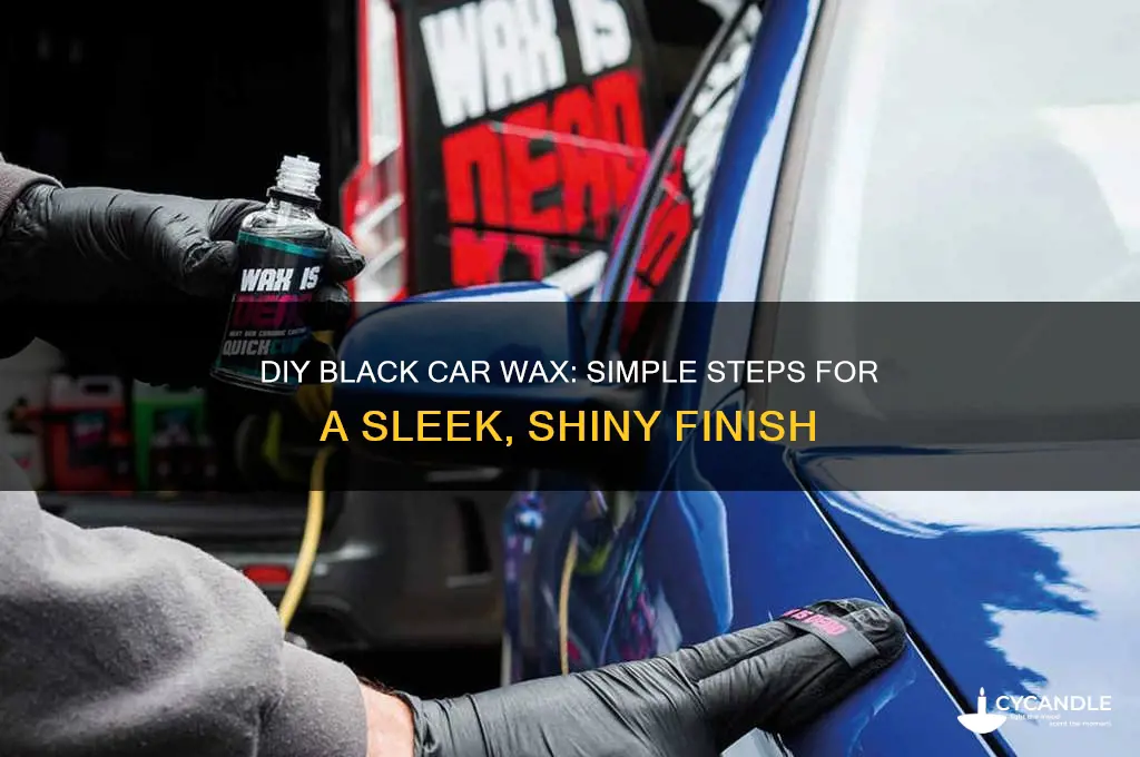 how to make black car wax