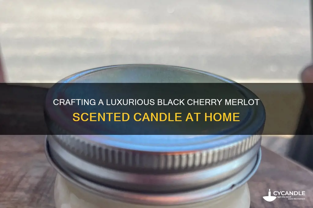 how to make black cherry merlot candle