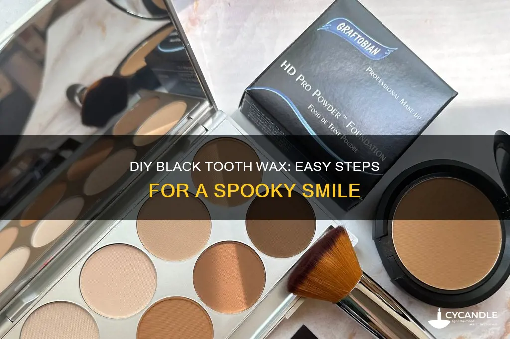 how to make black tooth wax
