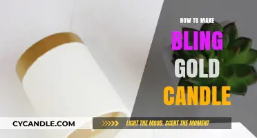 Crafting a Stunning Bling Gold Candle: DIY Guide for Elegance