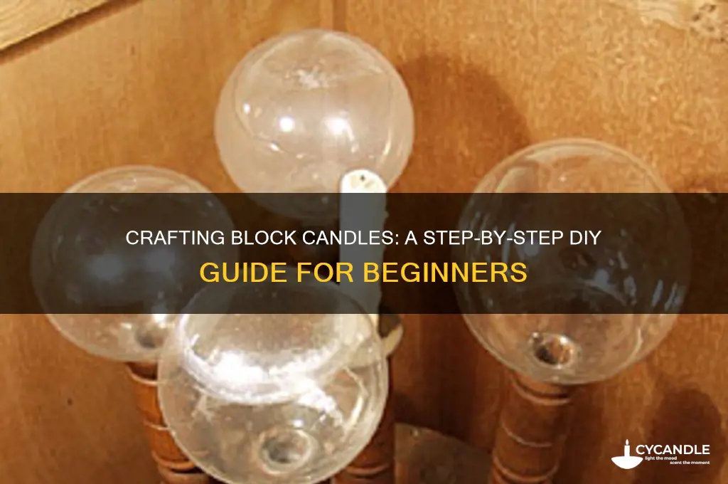 how to make block candles