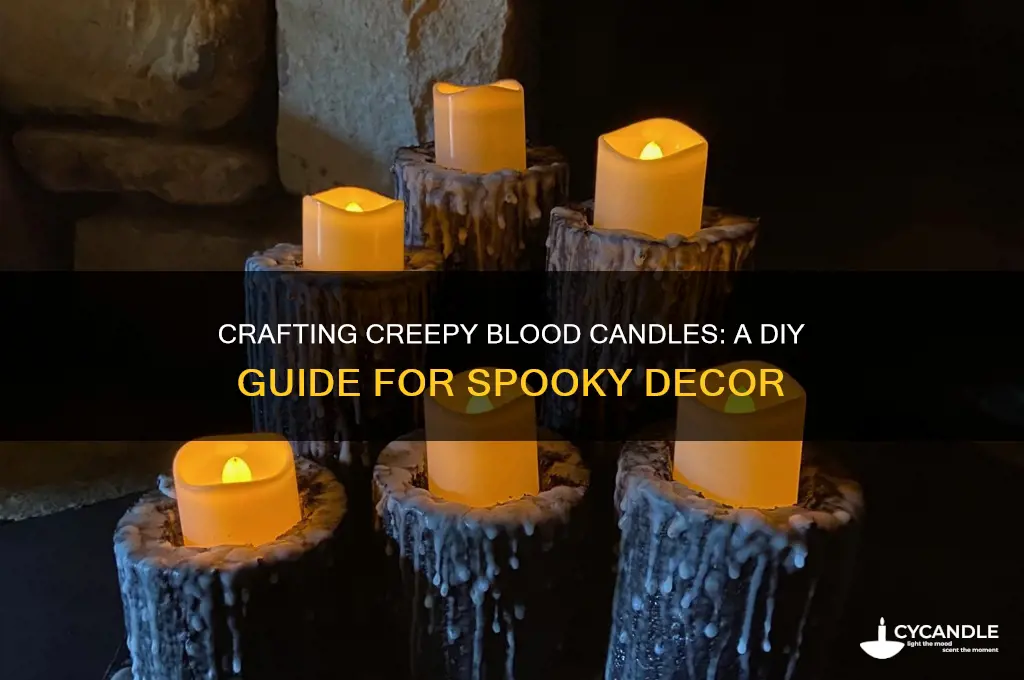 how to make blood candles