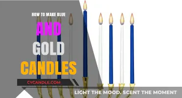 Crafting Elegant Blue and Gold Candles: A Step-by-Step DIY Guide