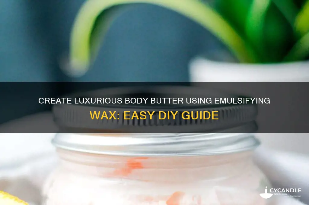 how to make body butter with emulsifying wax