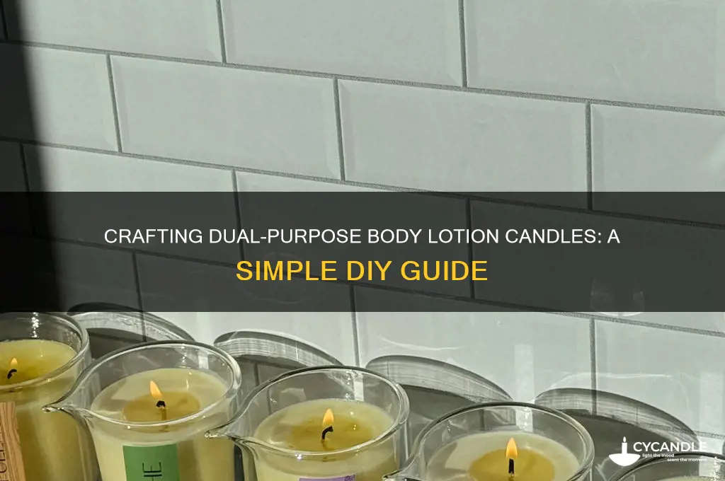 how to make body lotion candle