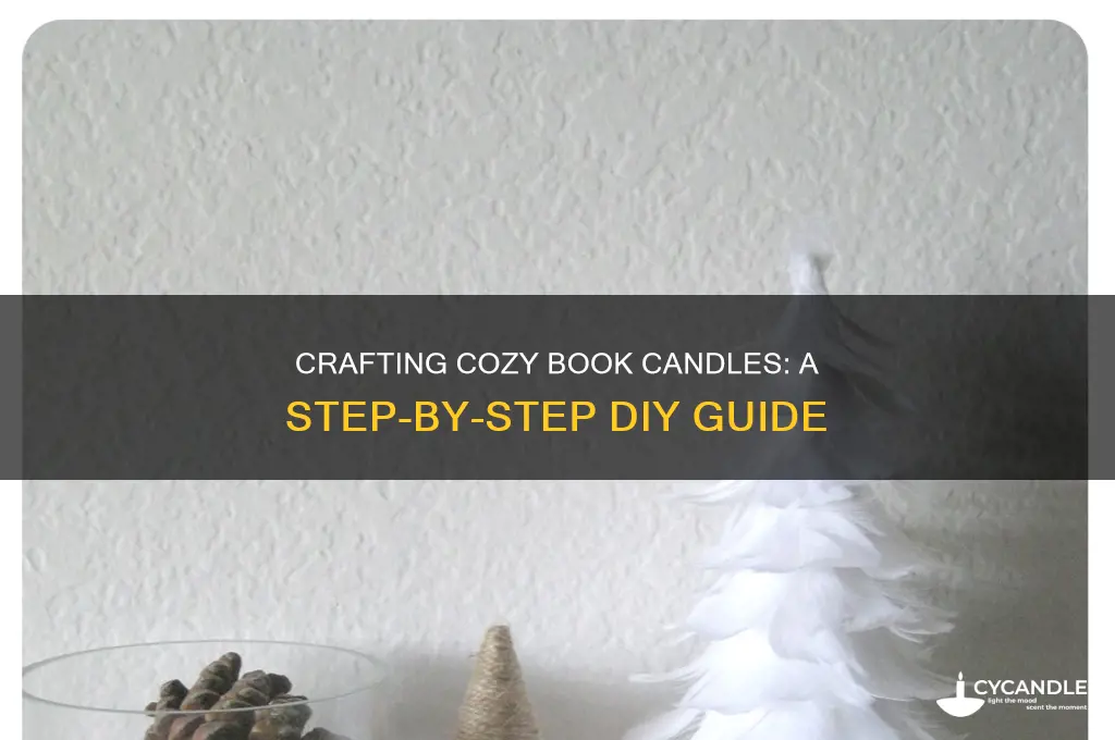 how to make book candle