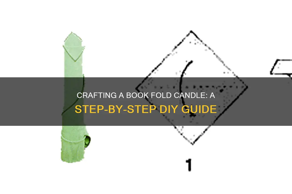 how to make book fold candle