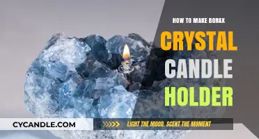 Crafting Sparkling Borax Crystal Candle Holders: A DIY Guide