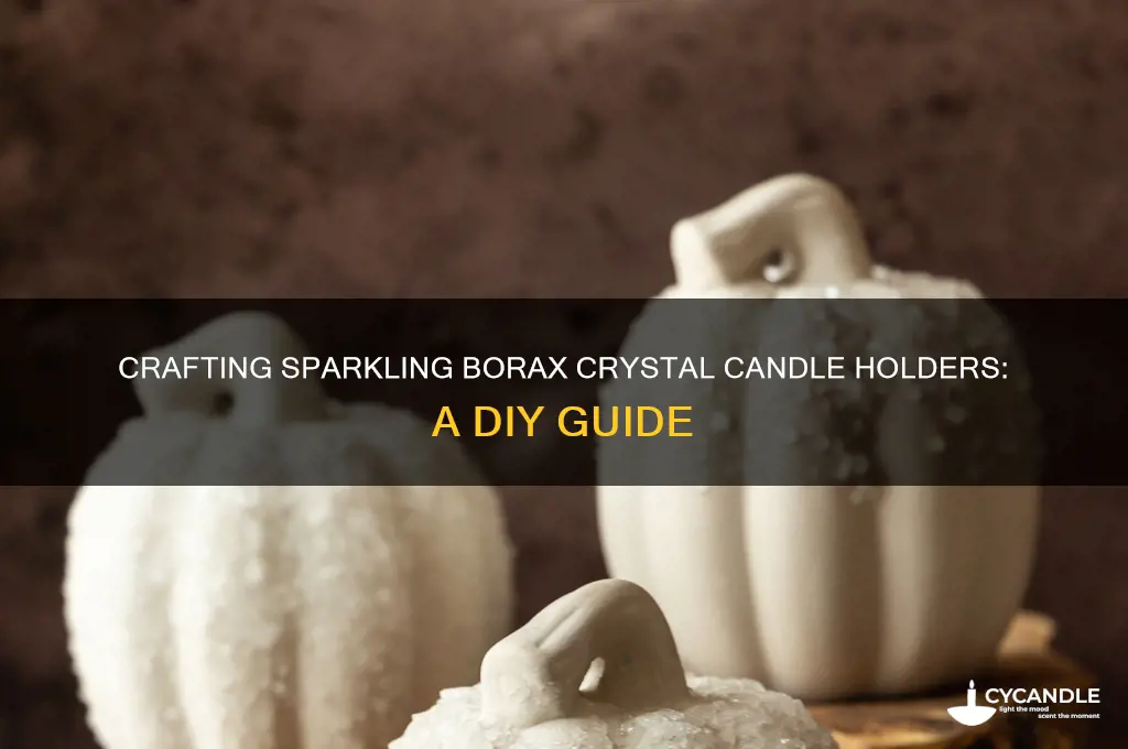 how to make borax crystal candle holder