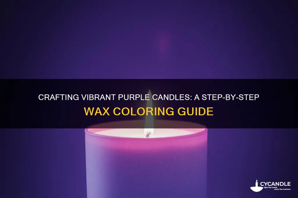 how to make bright purple candle wax