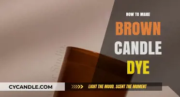 Crafting Warmth: A Guide to Making Brown Candle Dye at Home