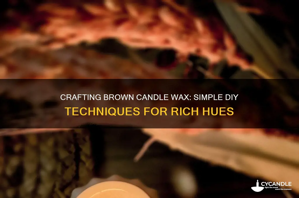 how to make brown candle wax
